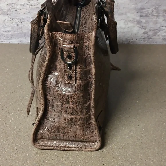 Rebecca Minkoff Croc Embossed Satchel - Picture 9 of 14